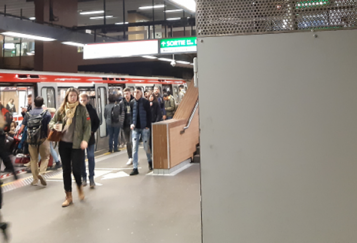Surveillance Sytral Métro de Lyon station Saxe Gambetta